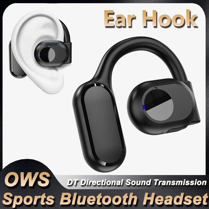 Noise Cancelling Headphone - Draadloze hoofdtelefoon Bluetooth-headset met microfoon Beengeleiding