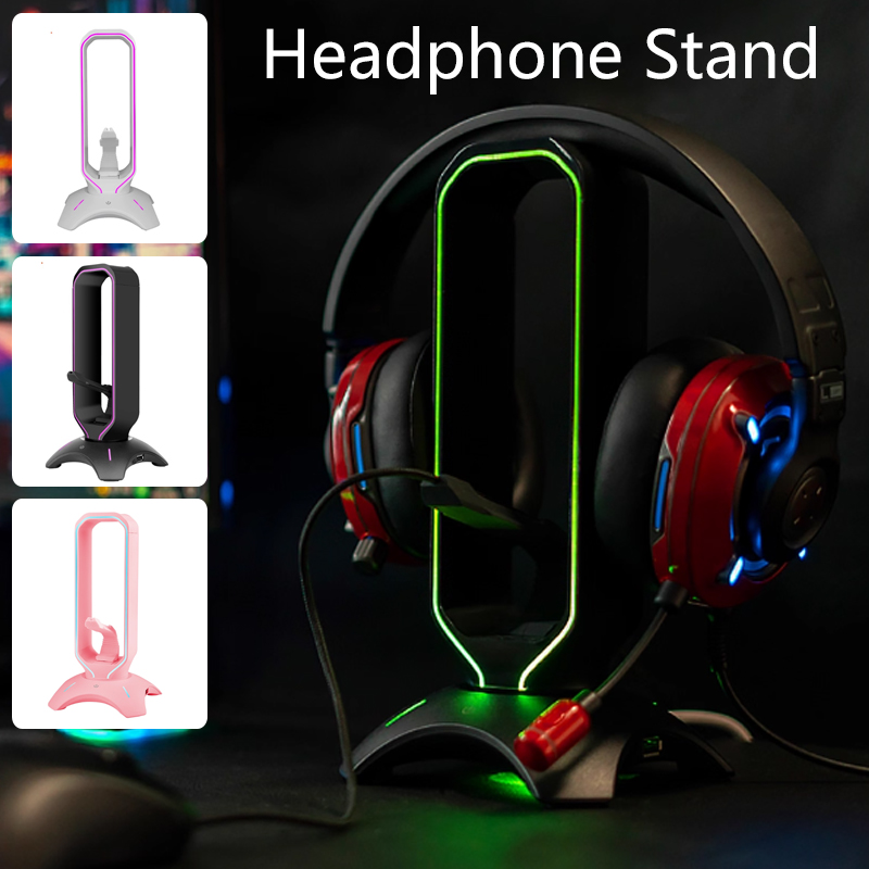 Gaming Headset Rgb - RGB Gaming-hoofdtelefoonstandaard met muis Bungee-snoerhouder Over-ear