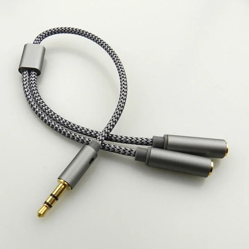 Audio Splitter Y - Headset Adapter Hoofdtelefoon Mic Y Splitter