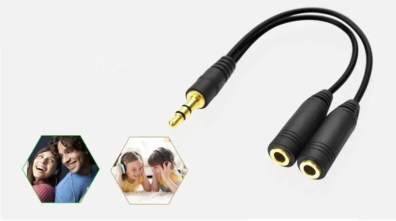 Koptelefoonsplitter, 3,5 mm ve - Audio Splitter Y recensie en prijs