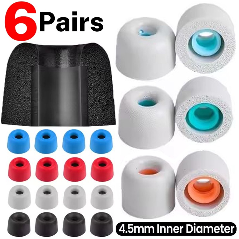 6/1Pairs Zachte Memory Foam Oo - Earphone Foam Tip recensie en prijs