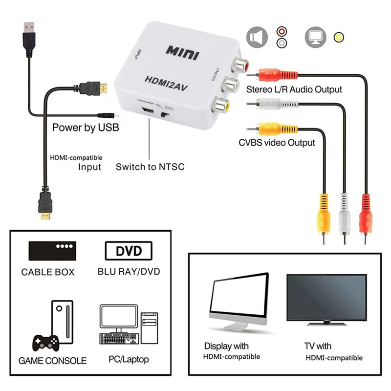 HDMI-compatibel naar RCA Conve - Audio Splitter Y recensie en prijs